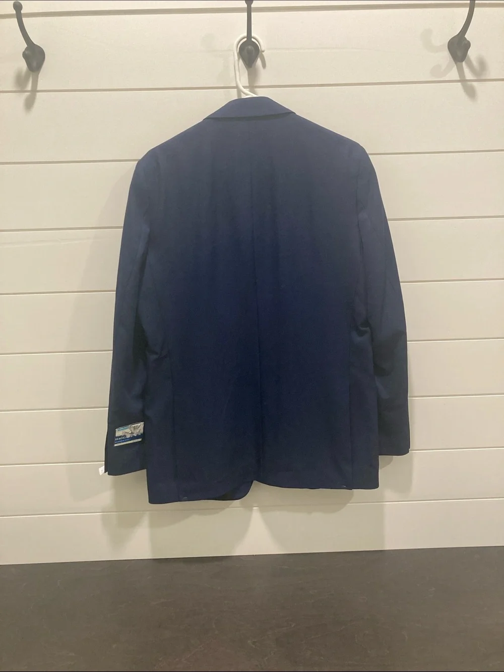NWT Haggar The Active Series Classic Fit-Navy Blue Two-Button Suit Jacket-Sz 40R